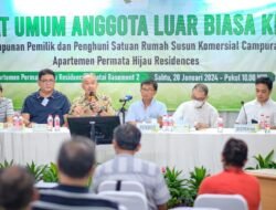 Sofyan Eryanto Ketua Pengurus PPPSRS Komersial Campuran Apartemen Permata Hijau Residences, Terpilih Kembali