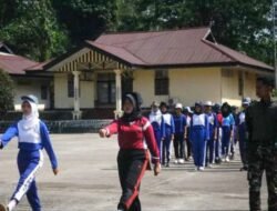 Satgas Pamtas RI-MLY Yonzipur 5/ABW Bentuk Pemuda Berprestasi Melalui Seleksi Paskibraka