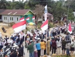 Kodim 0913/PPU Ajak Siswa Siswi, Masyarakat Sambut Kirab Sang Merah Putih dan Teks Proklamasi ke IKN