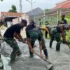 Satgas TMMD Kota Depok Cor Jalan Haji Ismat Sepanjang 100 Meter
