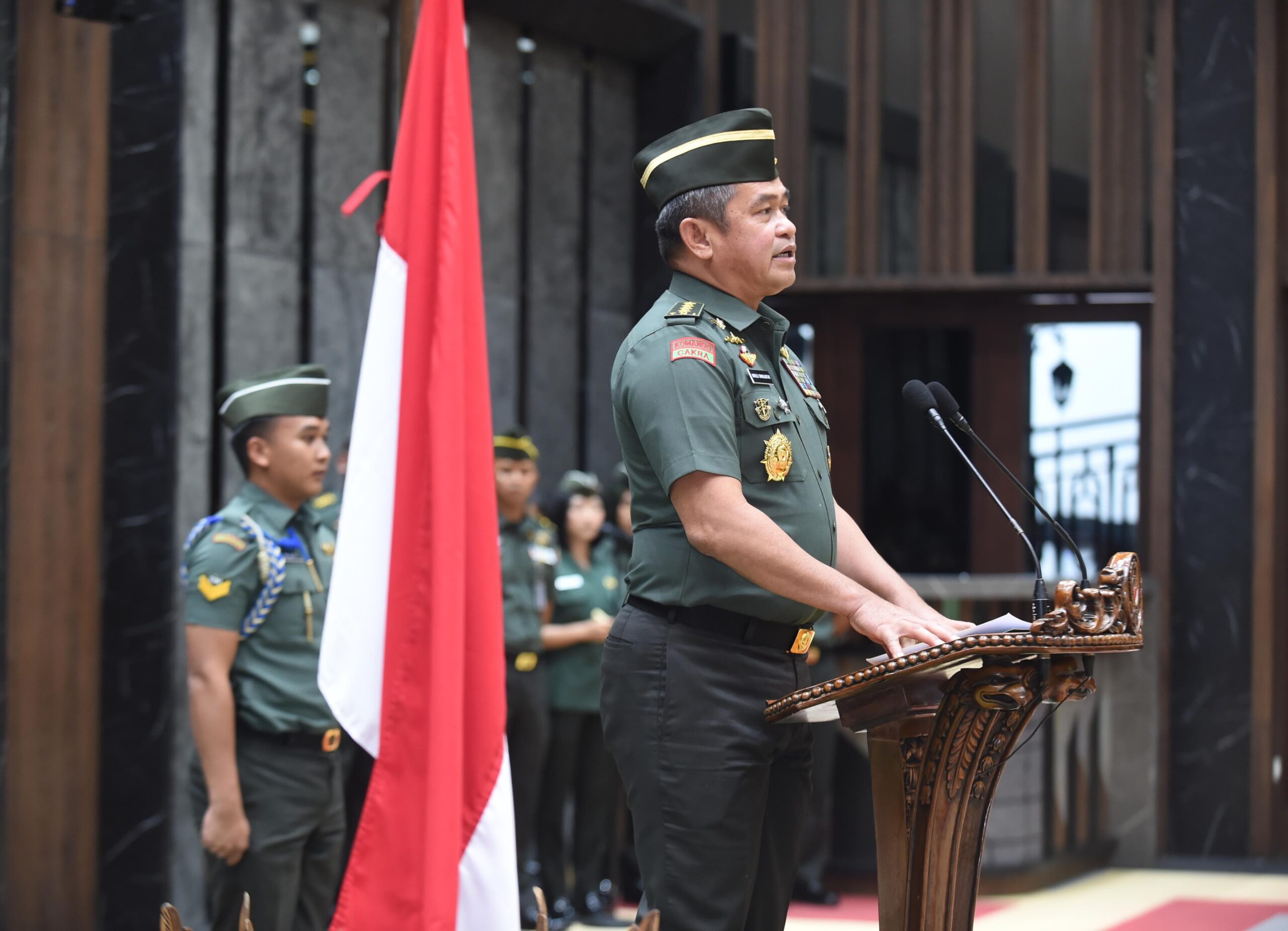 Kasad Pimpin Kenaikan Pangkat 18 Pati TNI AD