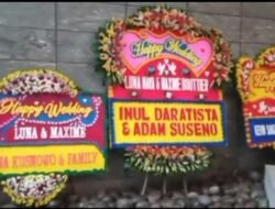 Inul Daratista Kirim Karangan Bunga di Resepsi Pernikahan Luna Maya dan Maxime Bouttier
