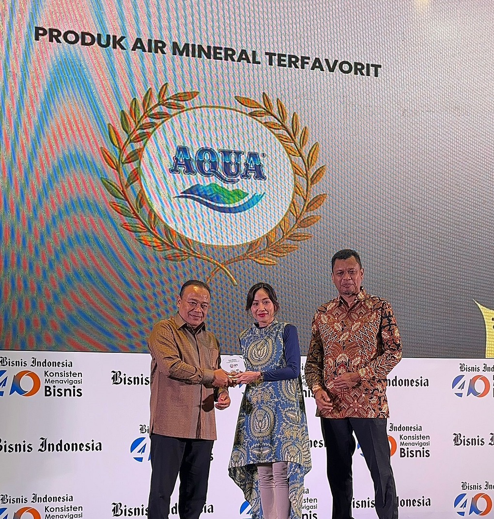 AQUA Raih Anugerah Produk Indonesia 2025 sebagai Produk Air Mineral Terfavorit