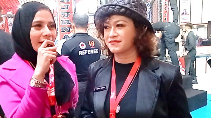 Semarak Ultah ke-80 Brimob,Tengku Carren & Vonny Sheila Ungkap Kebanggaan di Panggung Nasional Pertandingan IBCA MMA