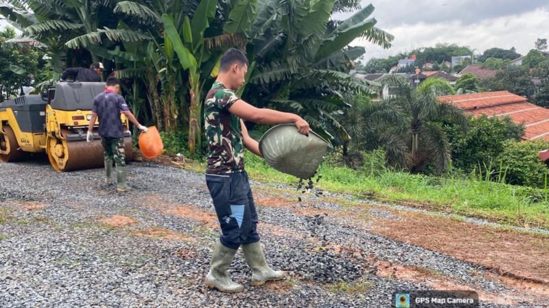 Akses Warga Kian Membaik, Jalan Gardenia Dikebut Satgas TMMD Kodim Depok