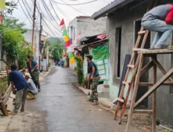 TNI Kebal Cuaca, Rehabilitasi Tiga Rumah di Cilodong Tembus 50 Persen