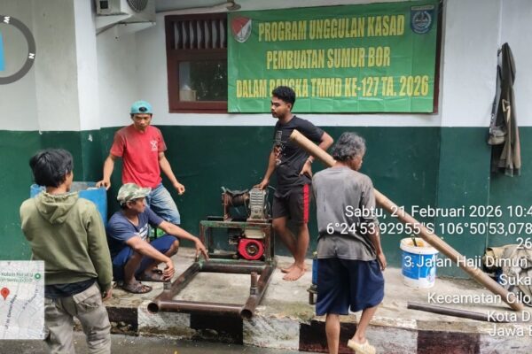 Harapan Baru di Sukamaju, Sumur Bor TMMD Mulai Dibangun untuk Sekolah