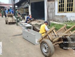 Cegah Genangan, Satgas TMMD Kebut Pembuatan Drainase di H+11