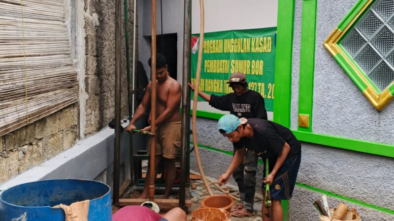 Sumur Bor TMMD Hadirkan Air Bersih untuk Wudhu di Mushallah Baitul Hikmah