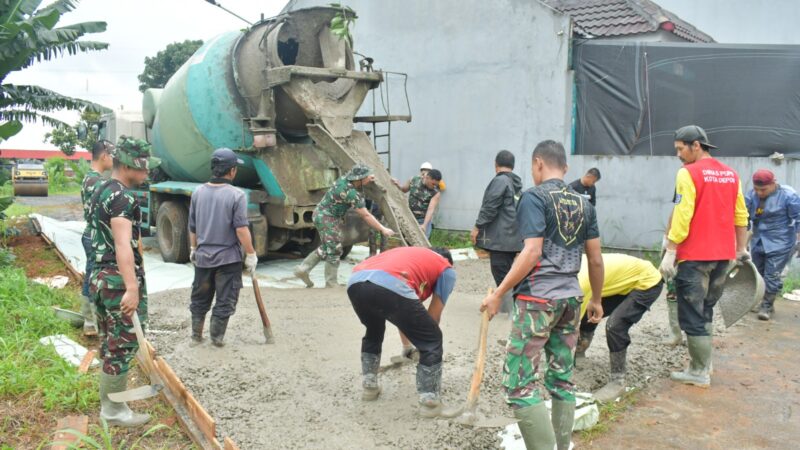 89 Personel TNI AD Turun Tangan, Pengerasan Jalan Capai 69 Persen