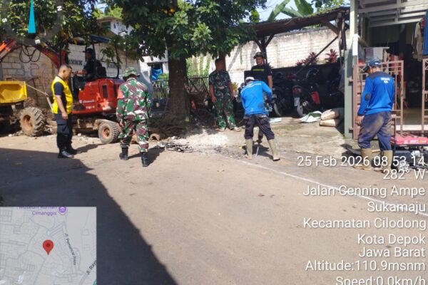 Cegah Genangan Air, Satgas TMMD Percepat Pembangunan Drainase di H+15