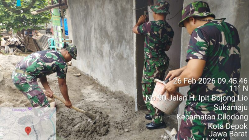 TMMD Depok Bangun Rumah Layak dan Harapan Baru untuk Warga