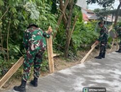Kodim 0508/Depok Genjot Infrastruktur, Jalan 222 Meter Capai 75 Persen
