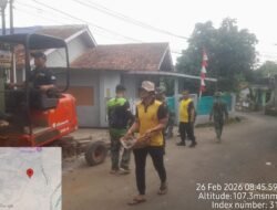 Atasi Genangan Air, Satgas TMMD Bangun Drainase di Jalan Bojong Lio