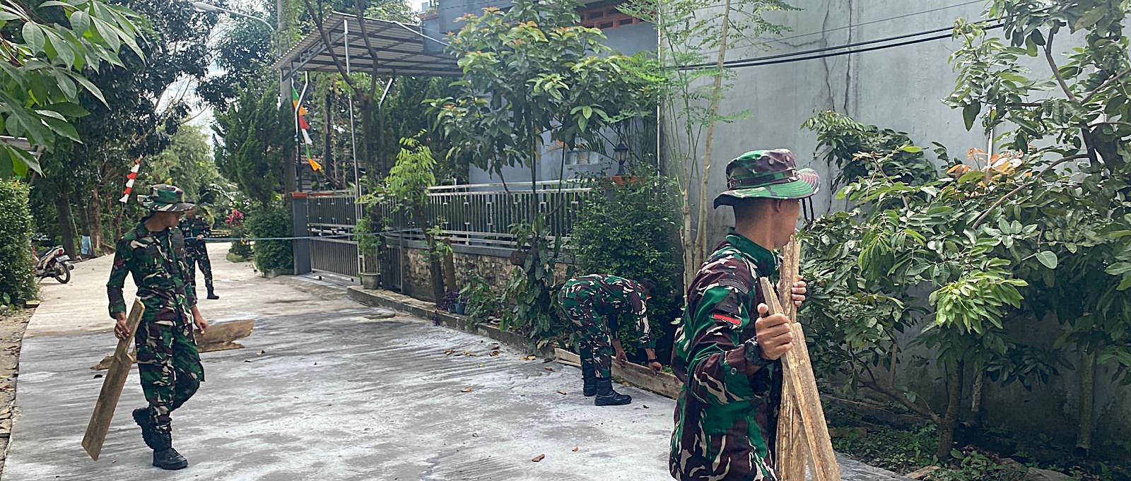 H+17 TMMD Ke-127 Depok, Pengerasan Jalan GDC Tembus 81 Persen