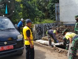 TMMD Ke-127 Kodim 0508/Depok Kebut Pembangunan Drainase di Cilodong