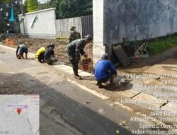 TMMD ke-127 Kodim 0508/Depok Rampungkan Drainase di Sukamaju, Percepat Penataan Lingkungan Warga