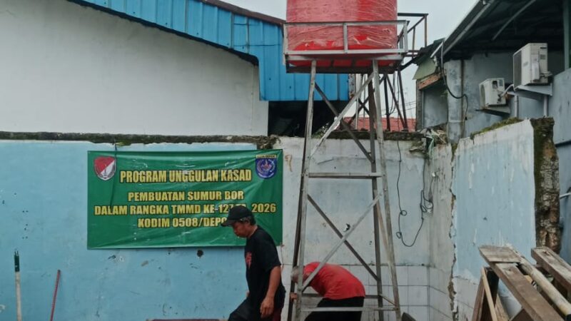 Harapan Baru Warga Sukamaju, Sumur Bor TMMD Resmi Selesai Dibangun