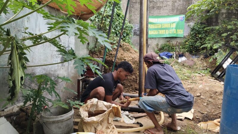 Hari Ke-20 TMMD 127, TNI dan Masyarakat Gotong Royong Rampungkan Sumur Bor di Cilodong