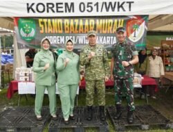 Kodam Jaya Gelar Bazar Ramadan, Pangdam Bagikan Bingkisan untuk Warakawuri
